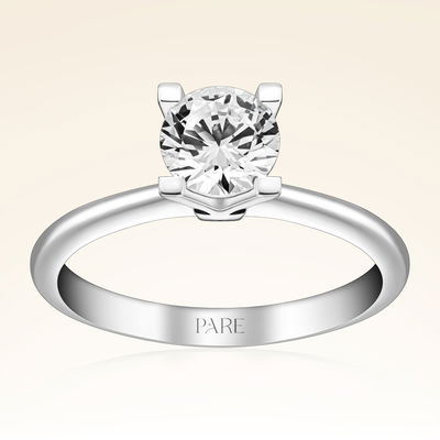 G Renk 0,80 Karat HRD Sertifikalı Tektaş Pırlanta Yüzük - Pare Pırlanta