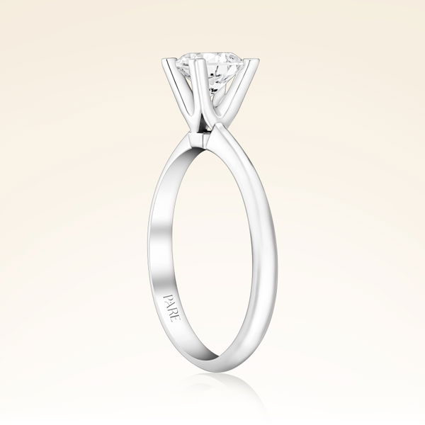 G Renk 0,80 Karat HRD Sertifikalı Tektaş Pırlanta Yüzük - Pare Pırlanta