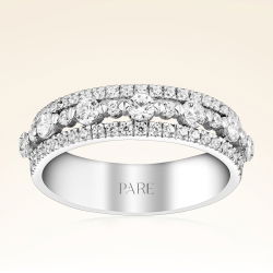 0,81 Karat Yarımtur Pırlanta Yüzük - PR00613 - 1