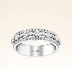 0,81 Karat Yarımtur Pırlanta Yüzük - 1