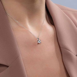 0,83 Karat Tektaş Pırlanta Kolye - PR00518 - 3