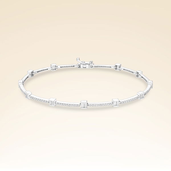 0,85 Karat Baget Pırlanta Bileklik - Pare Pırlanta