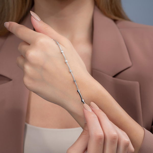 0,85 Karat Baget Pırlanta Bileklik - Pare Pırlanta