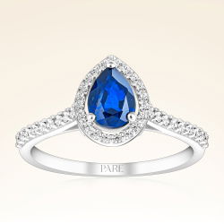 0,85 Karat Safir Pırlanta Yüzük - PR00671 - 1