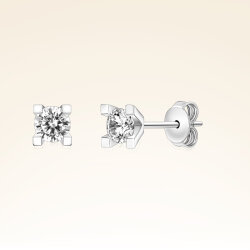 0,85 Karat Tektaş Pırlanta Küpe - PR00491 - 1