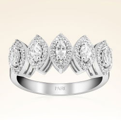 0,88 Karat Pırlanta Damla Taşlı Yüzük - PR00152 - 1