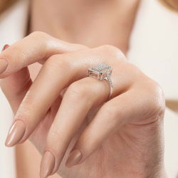 0,90 Karat Harmony Pırlanta Yüzük - PR01329 - 5