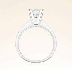 F Renk 0,90 Karat HRD Sertifikalı Tektaş Pırlanta Yüzük - 3