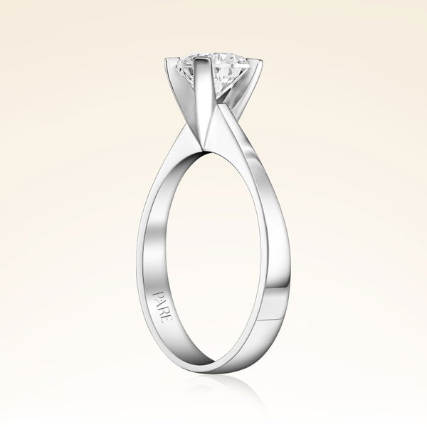 D Renk 0,90 Karat HRD Sertifikalı Tektaş Pırlanta Yüzük - Pare Pırlanta