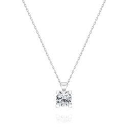 0,90 Karat Tektaş Pırlanta Kolye - PR00496 - 1