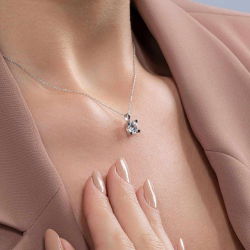 0,90 Karat Tektaş Pırlanta Kolye - PR00520 - 2
