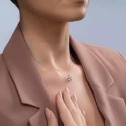 0,90 Karat Tektaş Pırlanta Kolye - PR00520 - 3