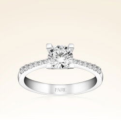 0,85 Karat Tektaş Pırlanta Yüzük - 1