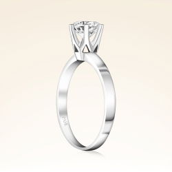 G Renk 0,90 Karat HRD Sertifikalı Tektaş Pırlanta Yüzük - 2