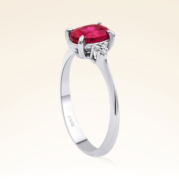 0,90 Karat Yakut Pırlanta Yüzük - Pare Pırlanta