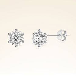 0,91 Karat Tektaş Pırlanta Küpe - PR00529 - 1