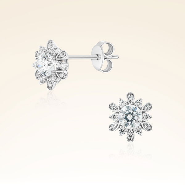 0,91 Karat Tektaş Pırlanta Küpe - Pare Pırlanta