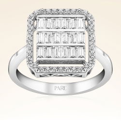 0,92 Karat Baget Pırlanta Yüzük - PR00183 - 1