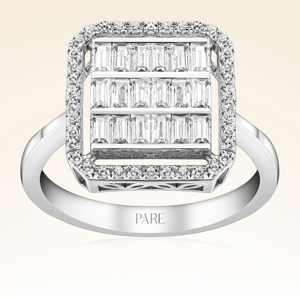 0,92 Karat Baget Pırlanta Yüzük - Pare Pırlanta