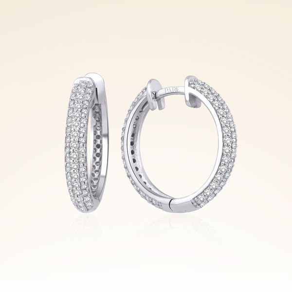 0,92 Karat Pırlanta Halka Küpe - Pare Pırlanta