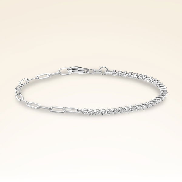 0,93 Karat Pırlantalı Suyolu Bileklik - Pare Pırlanta