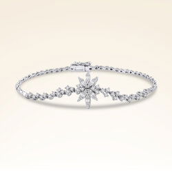 0,94 Karat Pırlantalı Baget Bileklik - 1