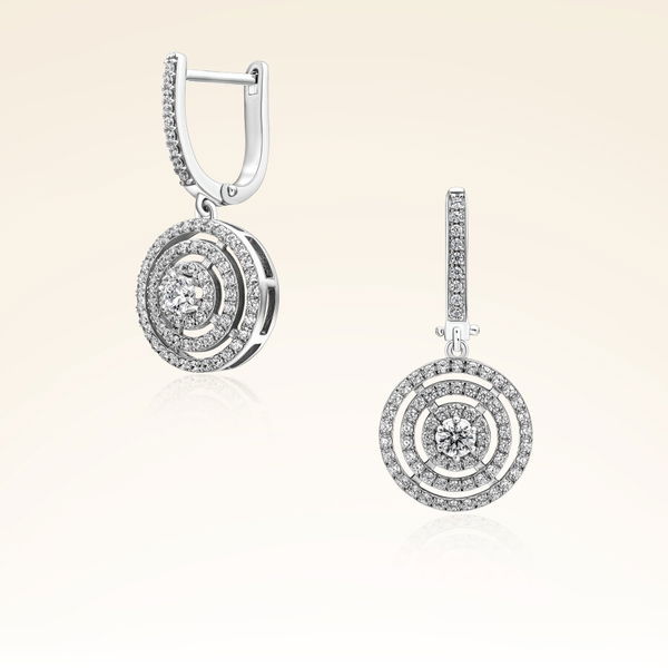 0,95 Karat Pırlanta Fantezi Küpe - Pare Pırlanta