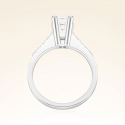0,98 Karat Kolu Taşlı Tektaş Pırlanta Yüzük - PR01182 - 3