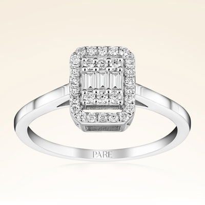 0,99 Karat Baget Pırlanta Set - Pare Pırlanta