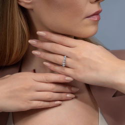 1,00 Karat Beştaş Pırlanta Yüzük - PR00859 - 4