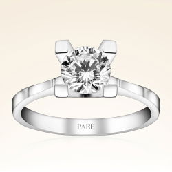 E Renk 1,00 Karat HRD Sertifikalı Tektaş Pırlanta Yüzük - 1