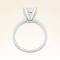 F Renk 1,00 Karat HRD Sertifikalı Tektaş Pırlanta Yüzük - 3