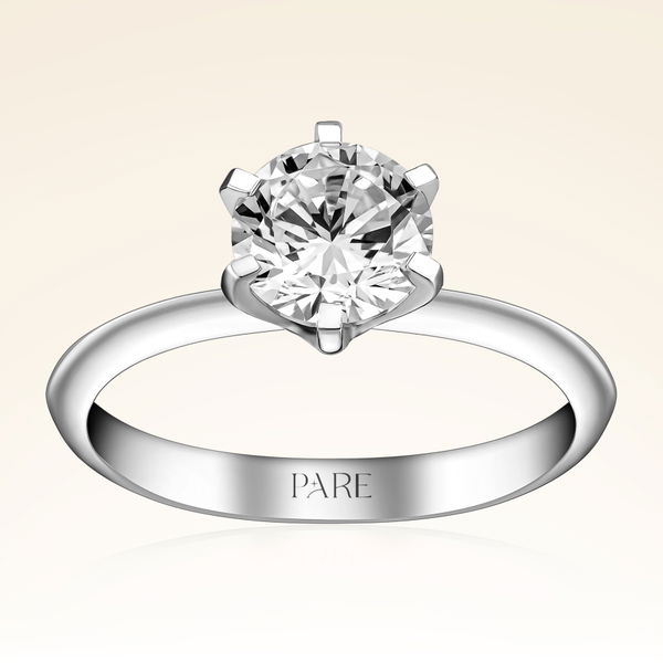 H Renk 1,00 Karat HRD Sertifikalı Tektaş Pırlanta Yüzük - Pare Pırlanta