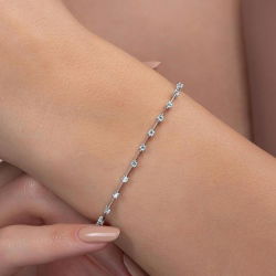 1,00 Karat Pırlanta Suyolu Bileklik - 4