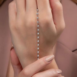 1,00 Karat Pırlanta Suyolu Bileklik - 6