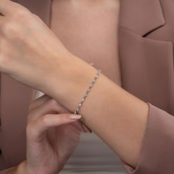 1,00 Karat Pırlanta Suyolu Bileklik - 3