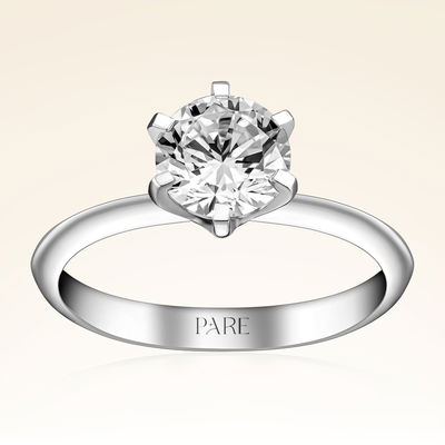 G Renk 1,00 Karat HRD Sertifikalı Tektaş Pırlanta Yüzük - Pare Pırlanta