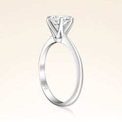 G Renk 1,00 Karat HRD Sertifikalı Tektaş Pırlanta Yüzük - 2