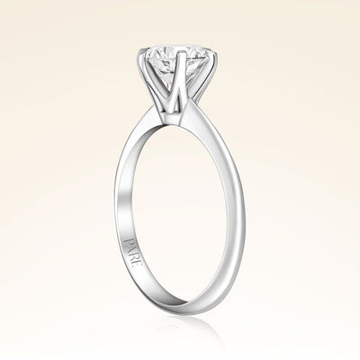 G Renk 1,00 Karat HRD Sertifikalı Tektaş Pırlanta Yüzük - Pare Pırlanta