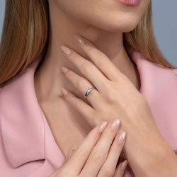 G Renk 1,00 Karat HRD Sertifikalı Tektaş Pırlanta Yüzük - PR00817-H40 - 4