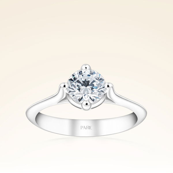 G Renk 1,00 Karat HRD Sertifikalı Tektaş Pırlanta Yüzük - Pare Pırlanta