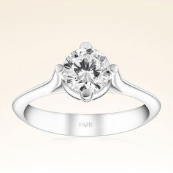 G Renk 1,00 Karat HRD Sertifikalı Tektaş Pırlanta Yüzük - 1