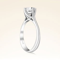 G Renk 1,00 Karat HRD Sertifikalı Tektaş Pırlanta Yüzük - 2