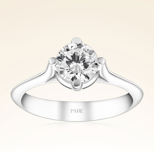 G Renk 1,00 Karat HRD Sertifikalı Tektaş Pırlanta Yüzük - Pare Pırlanta