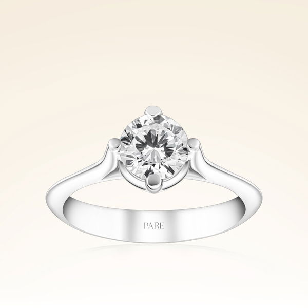 G Renk 1,00 Karat HRD Sertifikalı Tektaş Pırlanta Yüzük - Pare Pırlanta