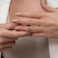 G Renk 1,00 Karat GIA Sertifikalı Tektaş Pırlanta Yüzük - 6
