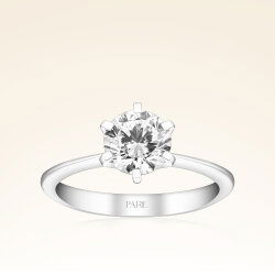 G Renk 1,00 Karat HRD Sertifikalı Tektaş Pırlanta Yüzük - 1