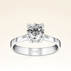 G Renk 1,00 Karat HRD Sertifikalı Tektaş Pırlanta Yüzük - 1