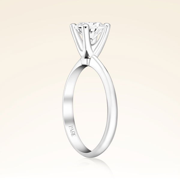 G Renk 1,00 Karat HRD Sertifikalı Tektaş Pırlanta Yüzük - Pare Pırlanta