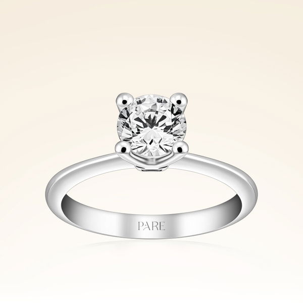 G Renk 1,00 Karat HRD Sertifikalı Tektaş Pırlanta Yüzük - Pare Pırlanta